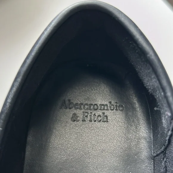 NWOT Abercrombie & Fitch Pamela chunky platform loafers in black Size 8.5 - Picture 12 of 13